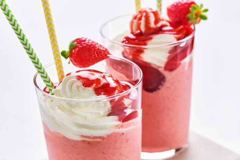 Batido De Fresa Un Capricho Vistoso Y Exquisito