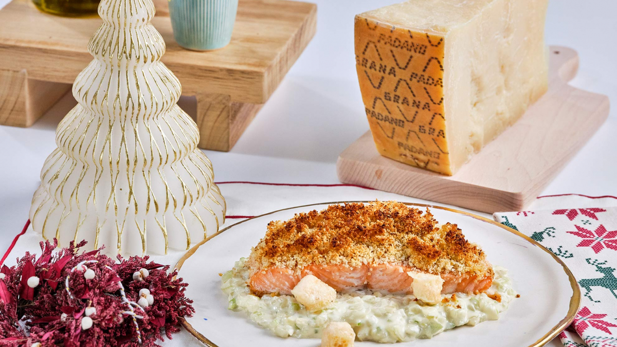 Salmón al horno en costra de cítricos, una receta que sabe a Navidad