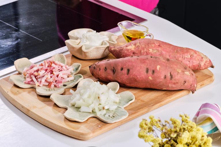 Boniato Al Horno Relleno Con Un Sabor Delicioso